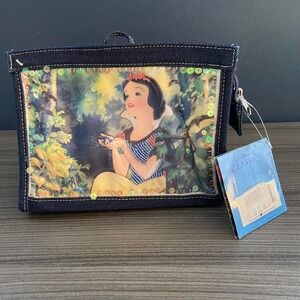 Disney Classics Snow White Denim Purse – Sequin Accent Handbag  NWT